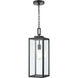 Atless 1 Light 7 inch Powder Coated Black Outdoor Pendant